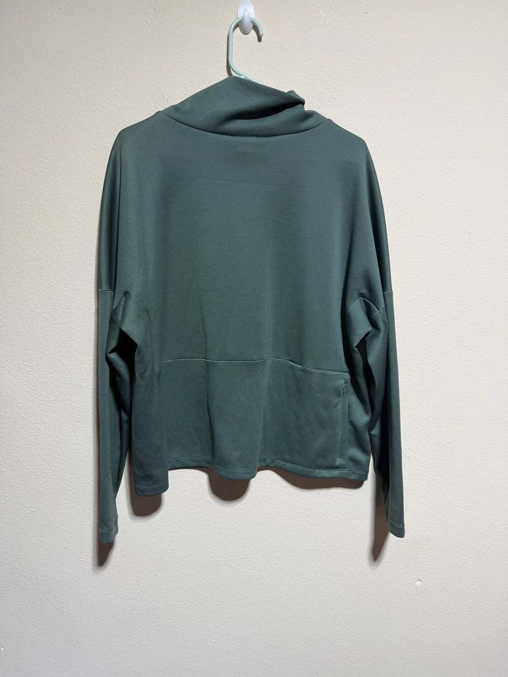 The North Face Women's XL Mock Neck Pullover Sweatshirt Green - Picture 4 of 4